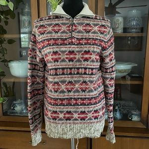 Calvin Klein 1/4 zip Winter Wool Sweater